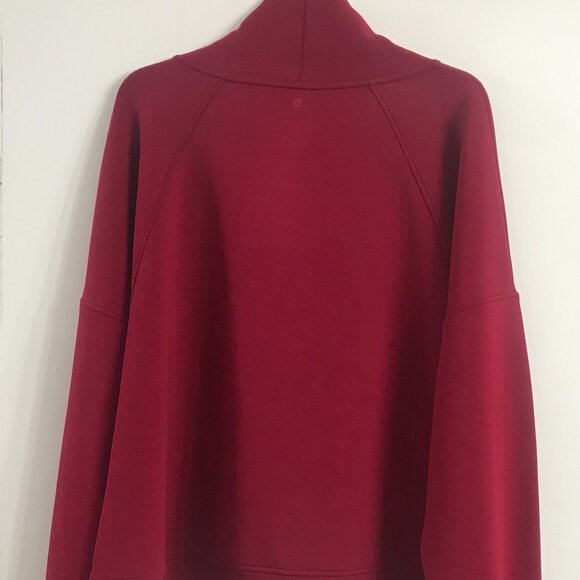 Calia Women's Soft Scuba 1/4 Zip Pullover in Opulent Red size XXL NWT - Picture 2 of 4